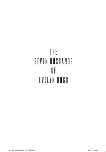 The Seven Husbands of Evelyn Hugo A Novel