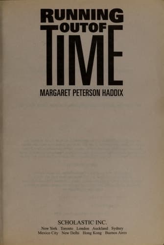 Running Out of Time (An ALA Best Book for Young Adults)