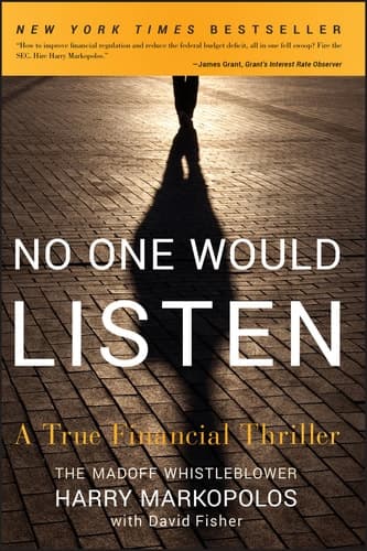 No One Would Listen A True Financial Thriller