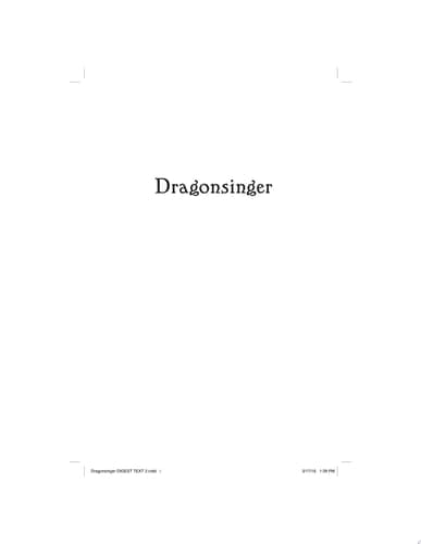 Dragonsinger
