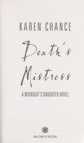 Death's Mistress A Midnight's Daughter Novel