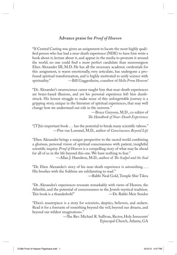 Proof of Heaven A Neurosurgeon's Journey Into the Afterlife