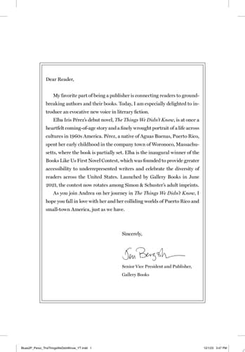 The Things We Didn't Know