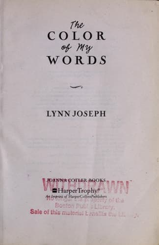 The Color of My Words