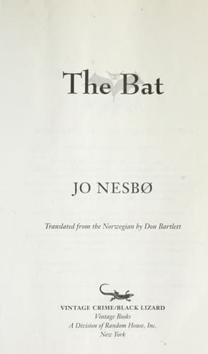 The Bat The First Inspector Harry Hole Novel
