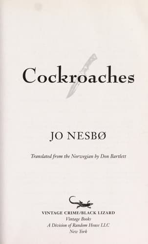 Cockroaches A Harry Hole Novel (2)