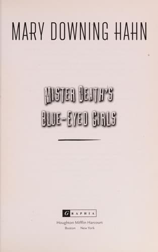Mister Death's Blue-Eyed Girls
