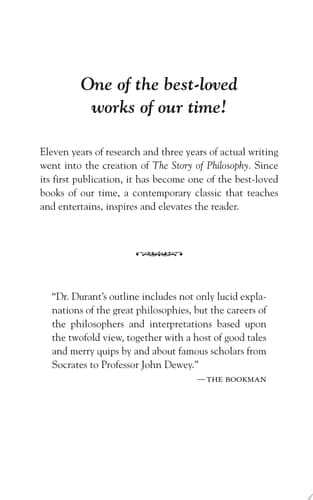 The Story of Philosophy